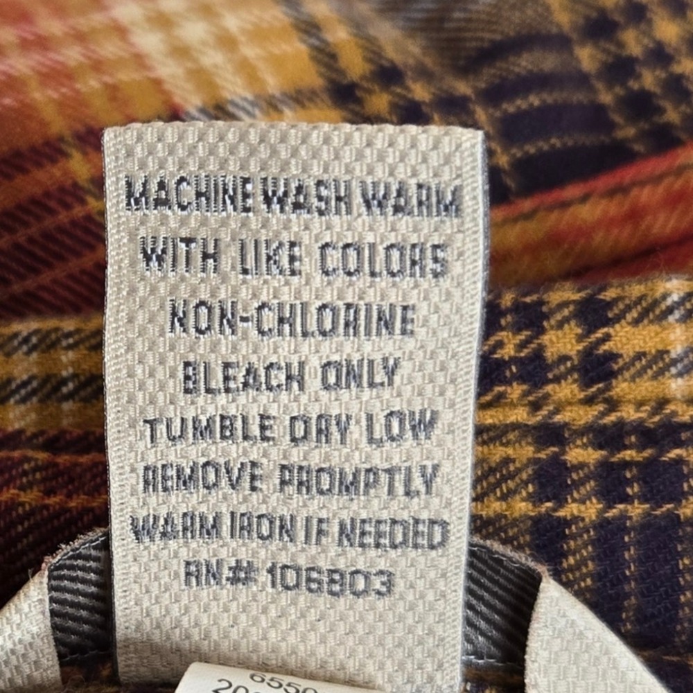 Duluth Trading Womens Free Swingin Flannel Shirt Size Large Plaid Country Chore - Picture 8 of 9